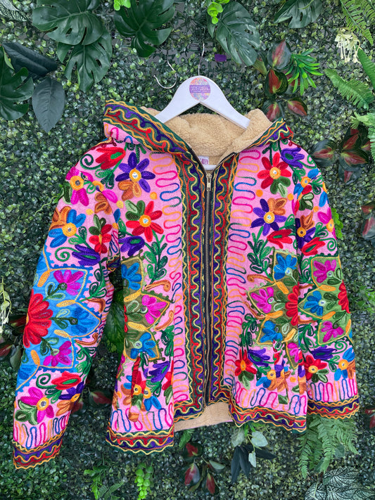 The Rio Flower Fleece Pink - Size 6-8 - 9