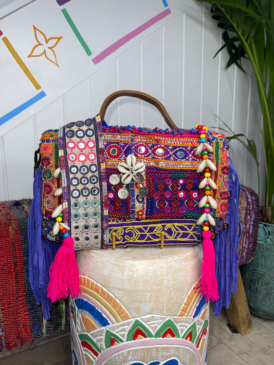 Havana Bag  Purple Tassel - 1