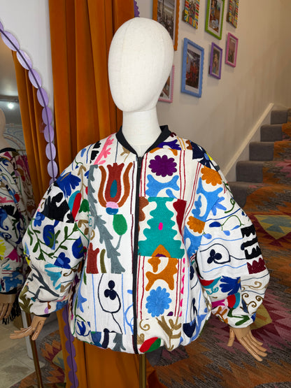 Suzani Oversized Bomber - 5