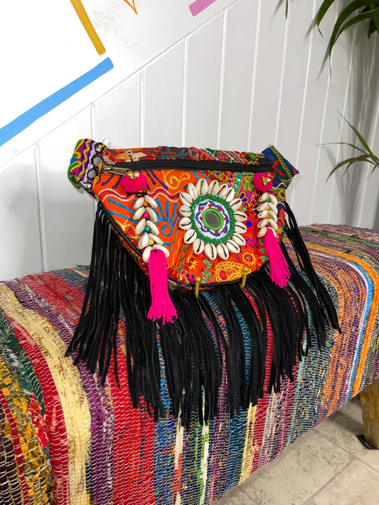 Boho Black Bumbag - 3