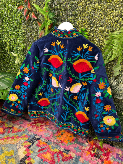 Velvet Suzani Duster Jacket