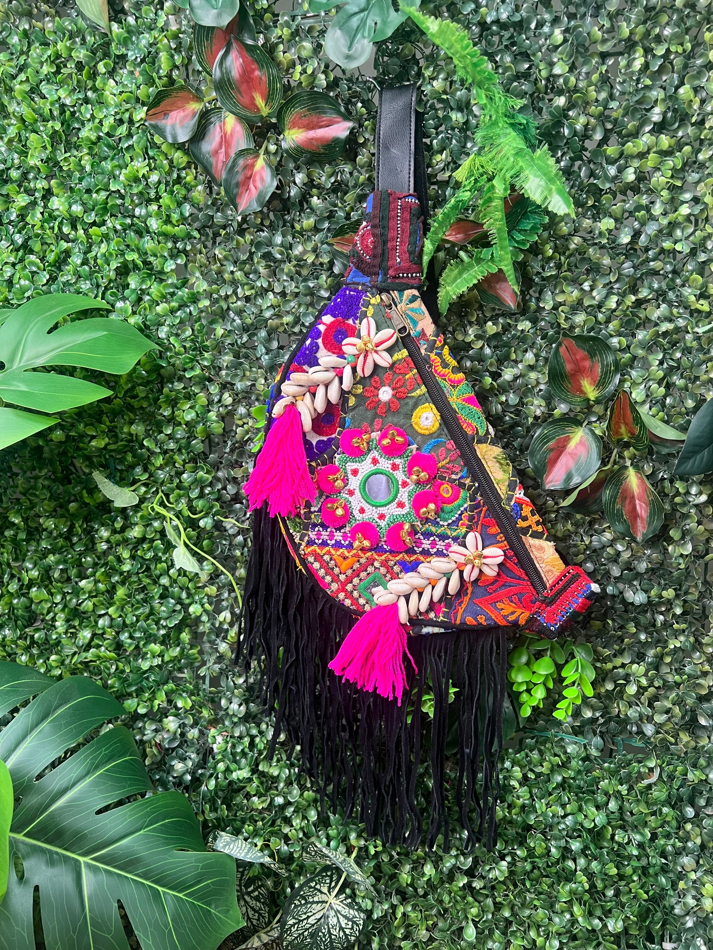 Boho Black Bumbag - 1