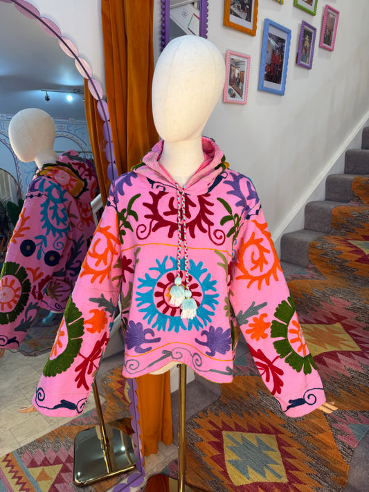 Suzani Hoodie Pink - 1
