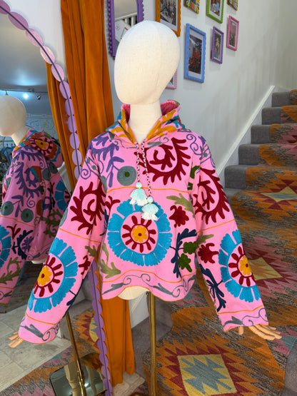 Suzani Hoodie Pink - 2