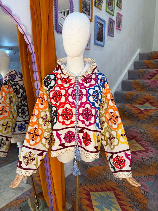 Suzani Hoodie White - 3