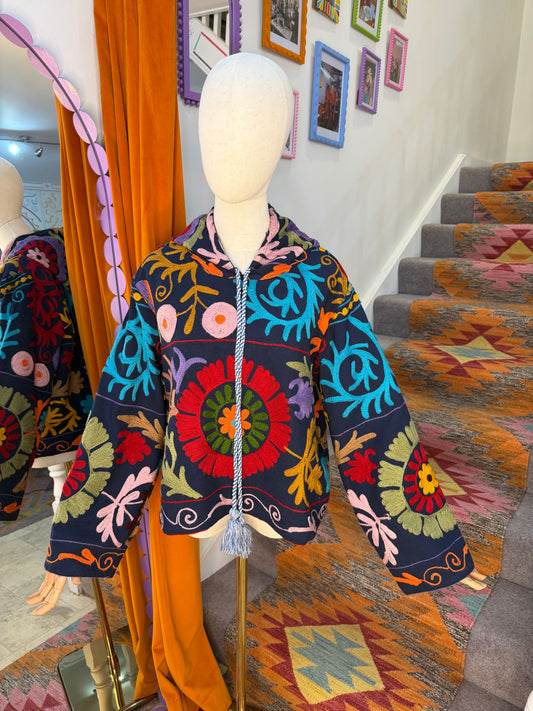 Suzani Hoodie Navy - 4