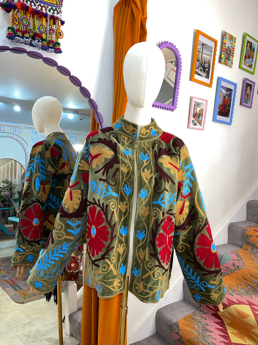 Velvet Suzani Duster Jacket - 2