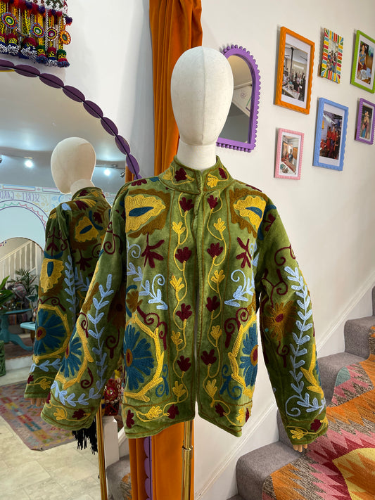 Velvet Suzani Duster Jacket - 4