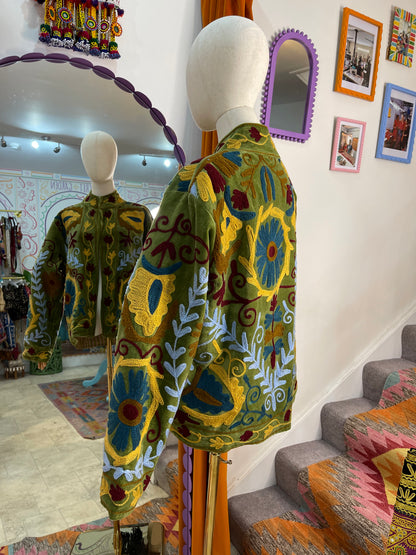 Velvet Suzani Duster Jacket - 4