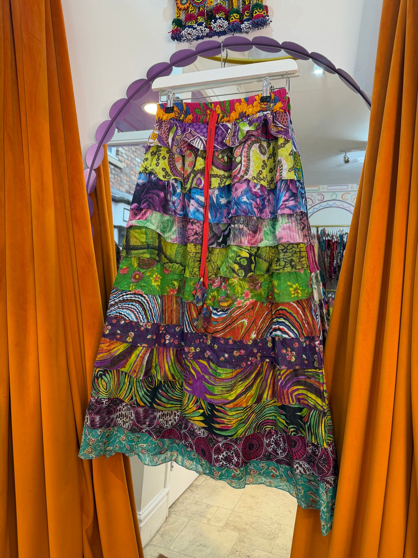 Ruffle Maxi Skirt