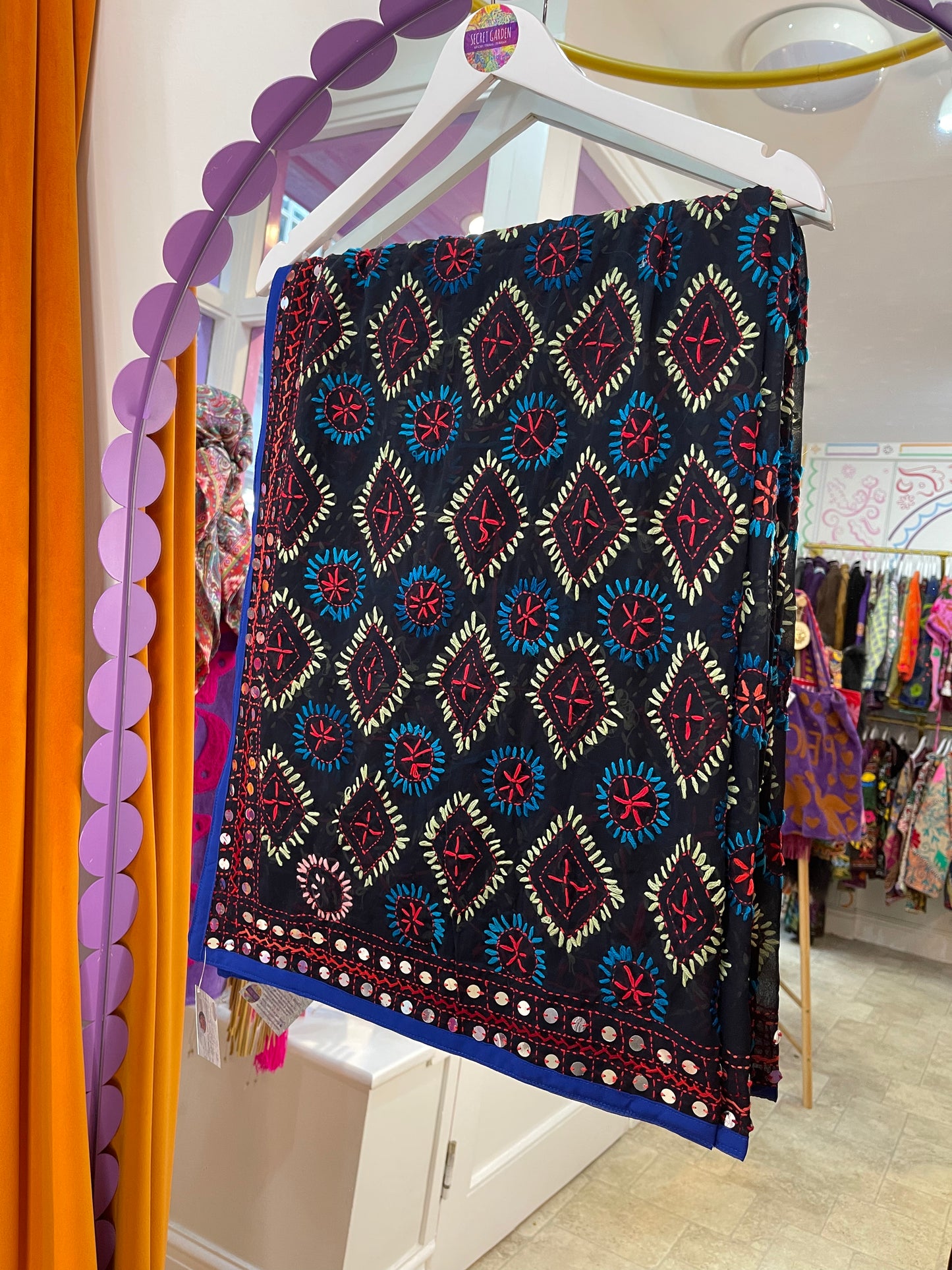 Phulkari Wool Scarf - 4