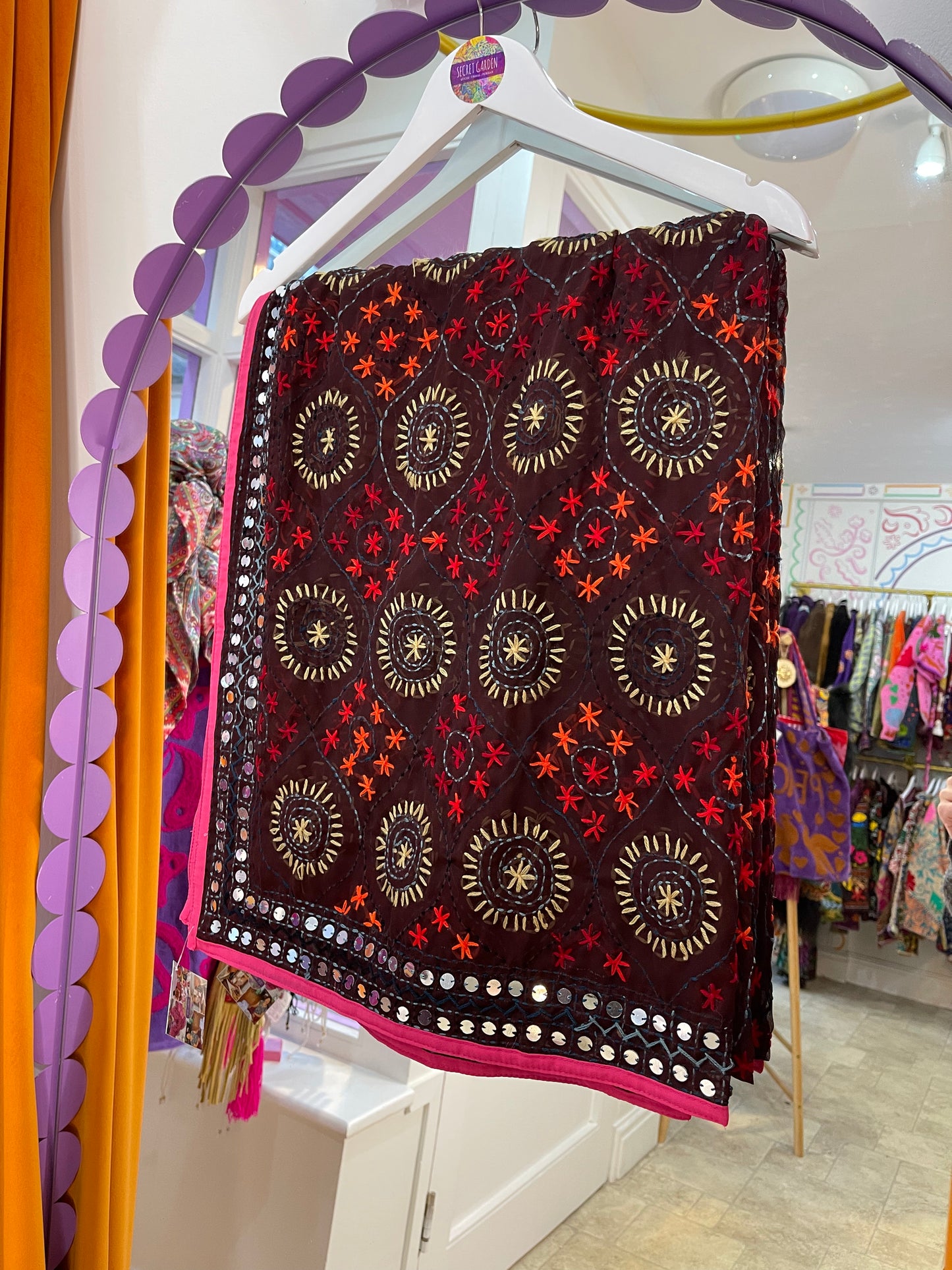 Phulkari Wool Scarf - 15