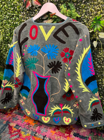 Velvet Love Duster Jacket