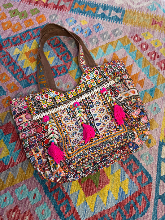 Vintage Shoulder Banjara Tote Bag - 1