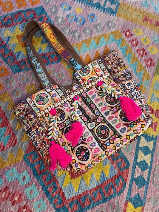 Vintage Shoulder Banjara Tote Bag - 3
