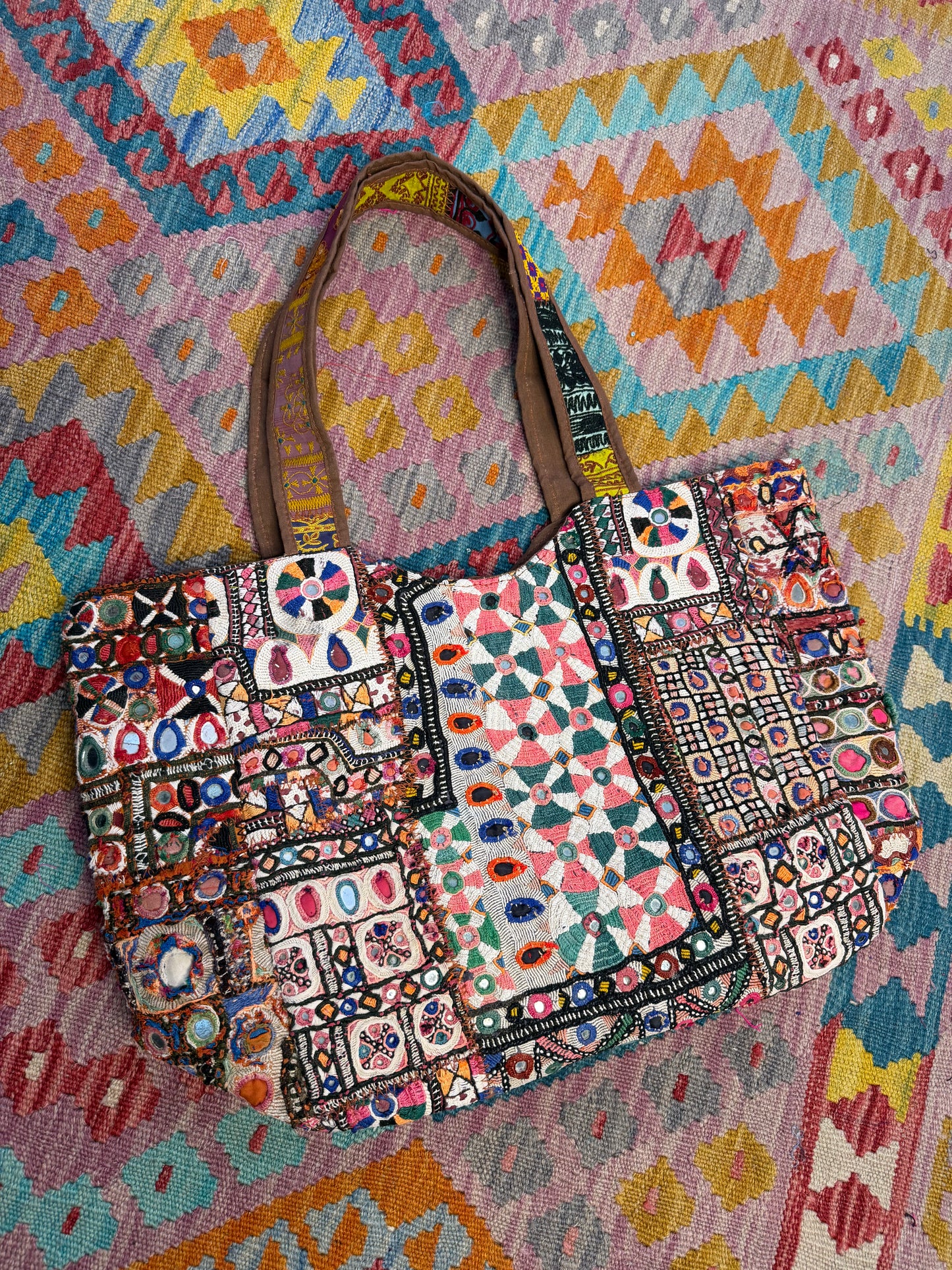 Vintage Shoulder Banjara Tote Bag - 4