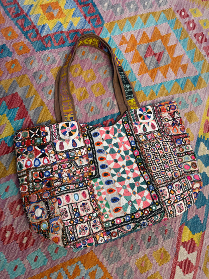 Vintage Shoulder Banjara Tote Bag - 4