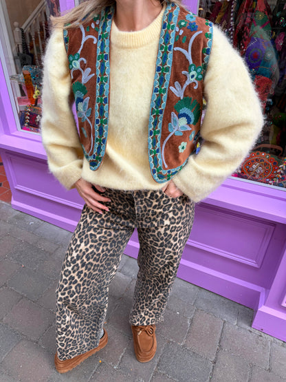 Velvet Flower Waistcoat