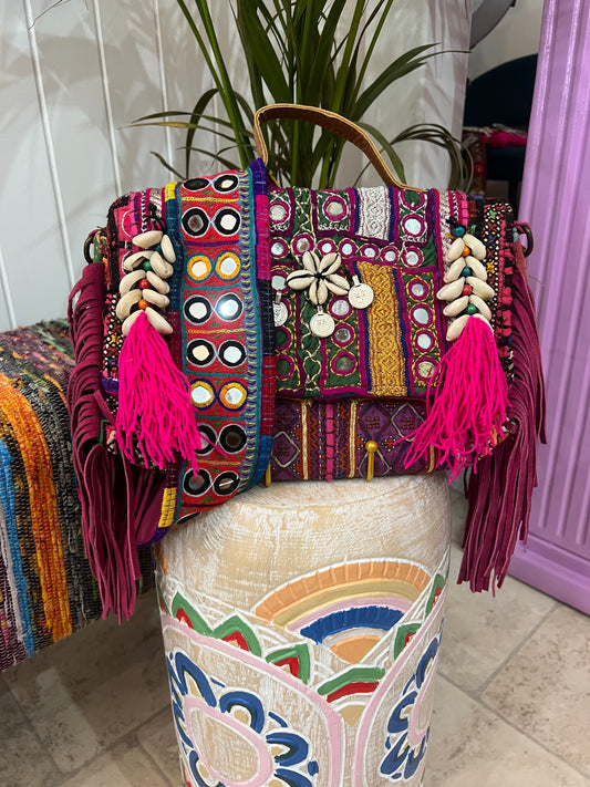 Havana Bag Pink Tassel - 4