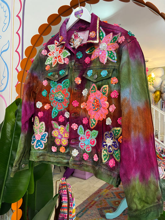 Gypsy Soul Denim Tie Dye Jacket - 2
