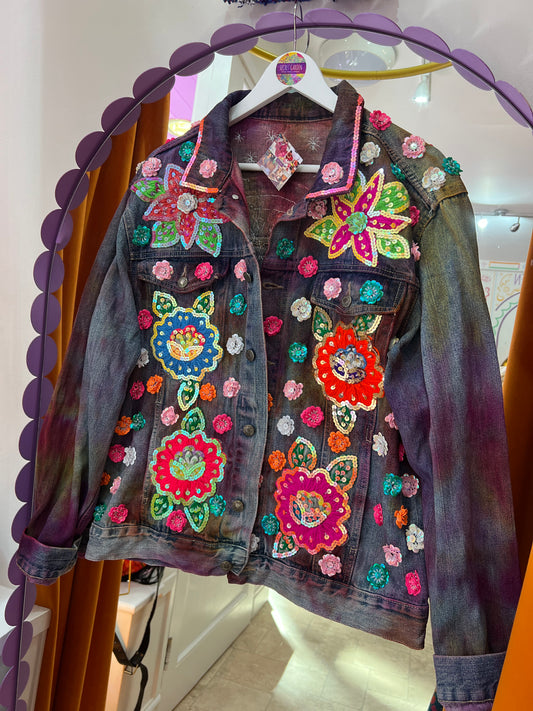 Gypsy Soul Denim Tie Dye Jacket - 3
