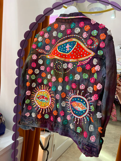 Gypsy Soul Denim Tie Dye Jacket - 3