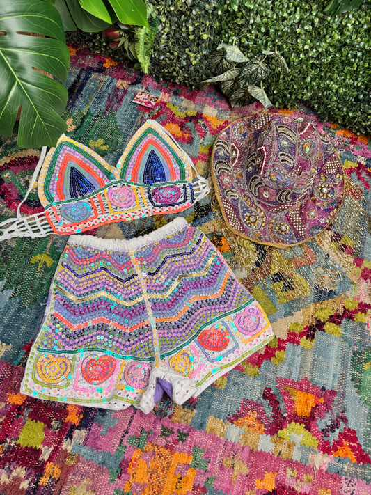 Gypsy Soul Embellished Crochet Co ord