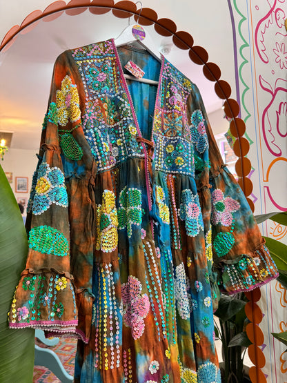 Gypsy Soul Maxi Kimono Ruffle Jacket - 3