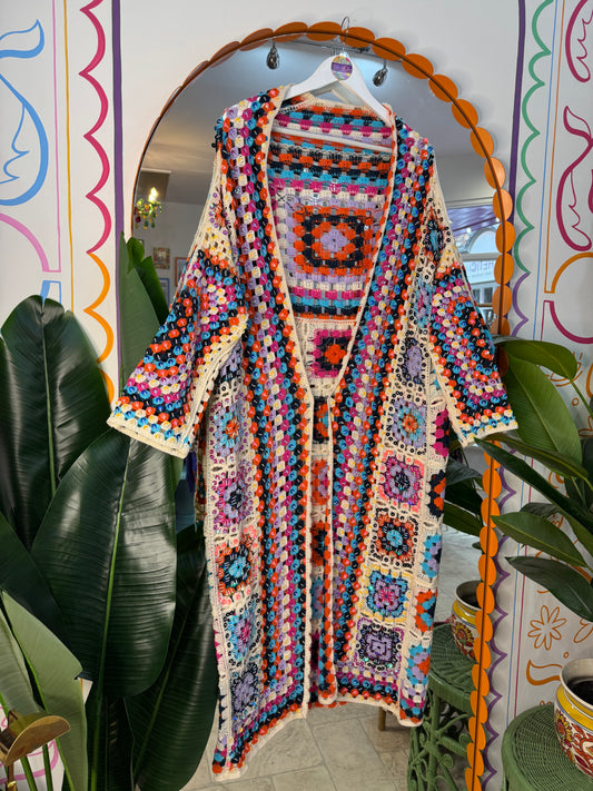 Crochet Embellished Cardigan