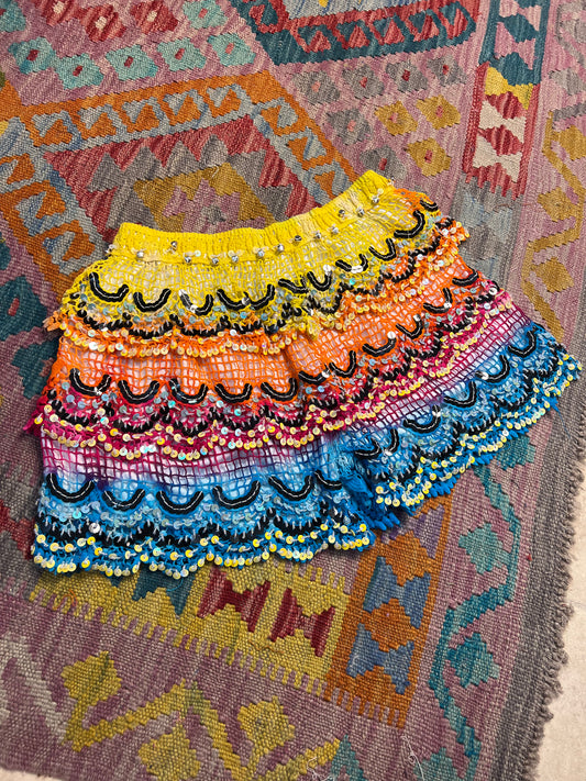 Gypsy Soul Embellished Tie Dye Shorts - 2