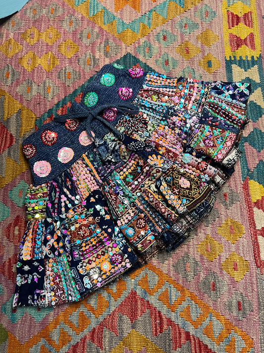 Gypsy Soul Mini Patchwork Skirt - 1