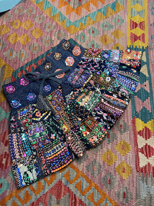 Gypsy Soul Mini Patchwork Skirt - 2