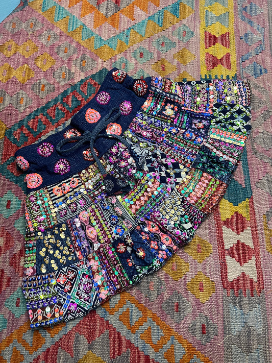 Gypsy Soul Mini Patchwork Skirt - 3