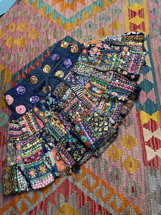 Gypsy Soul Mini Patchwork Skirt - 5