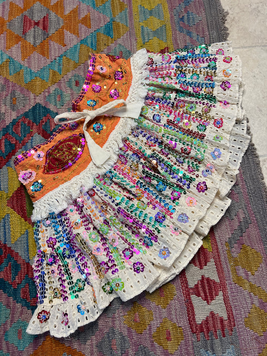Gypsy Soul Mini Cream Skirt - 2