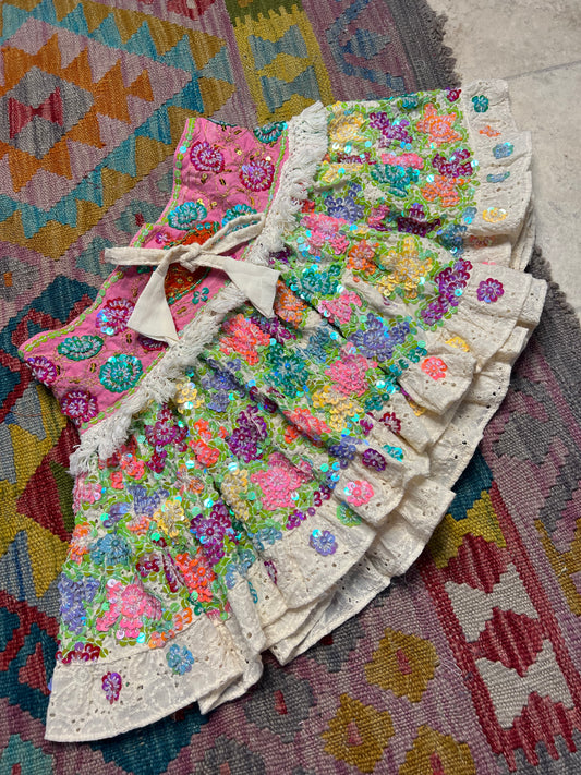 Gypsy Soul Mini Cream Skirt - 4