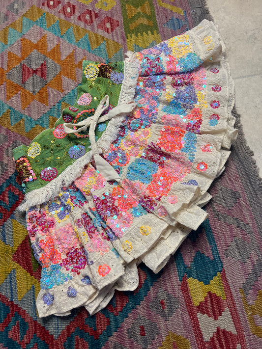 Gypsy Soul Mini Cream Skirt - 5