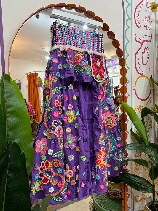 Gypsy Soul Ibiza Skirt Purple - 1