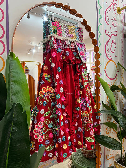 Gypsy Soul Ibiza Skirt Red - 1