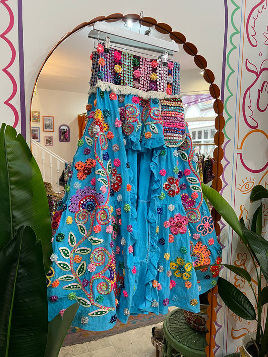 Gypsy Soul Ibiza Skirt Blue - 1