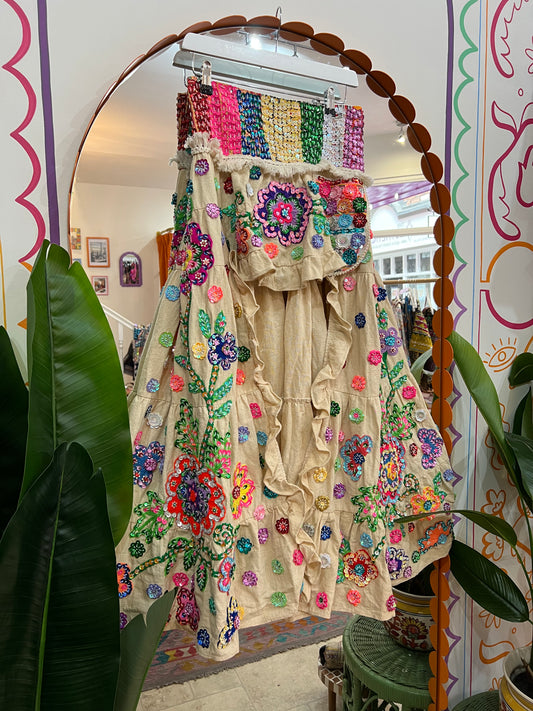 Gypsy Soul Ibiza Skirt Cream - 1