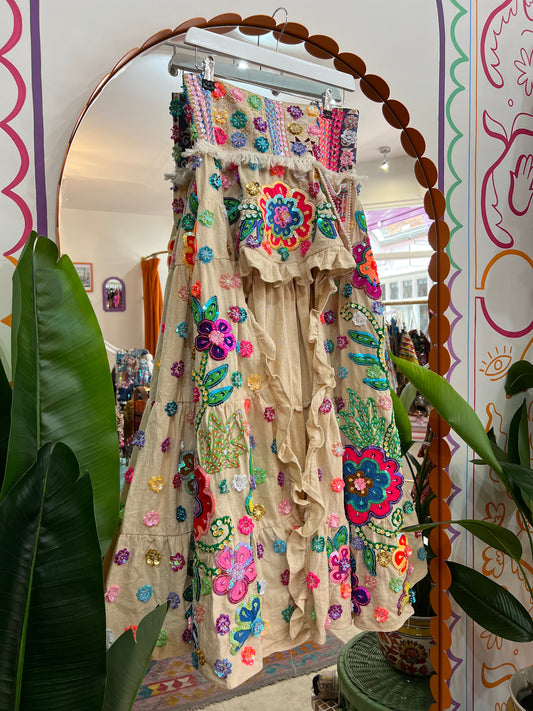 Gypsy Soul Ibiza Skirt Cream - 2