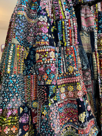 Patchwork Sequin Ibiza Skirt - 2