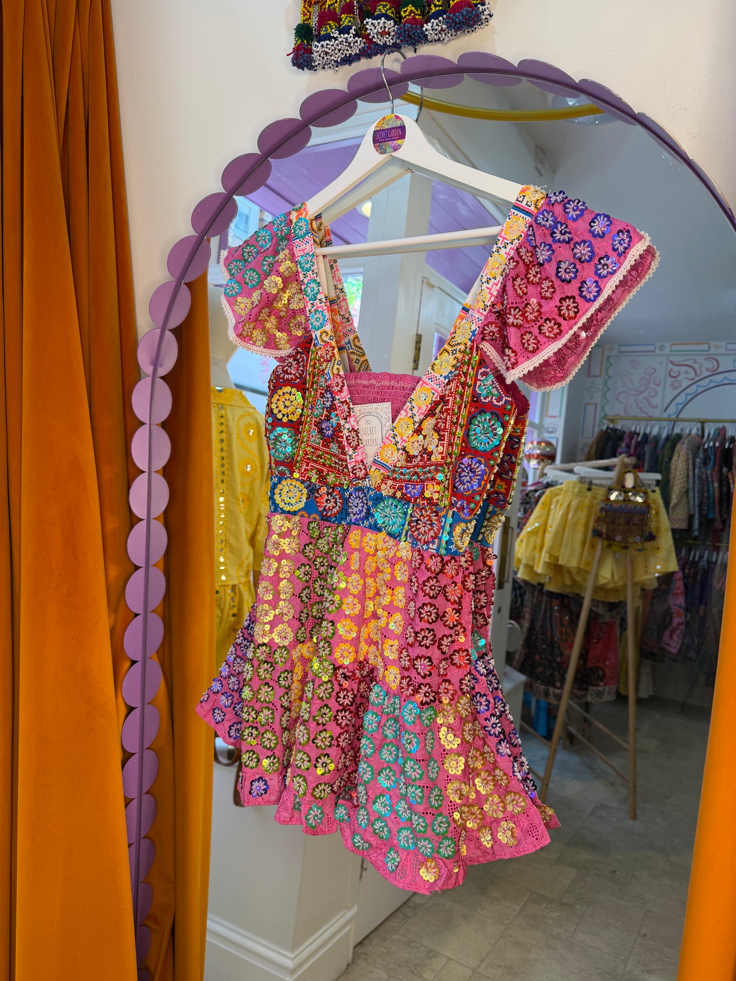 Gypsy Soul Tassel Broderie Anglaise Pink Top