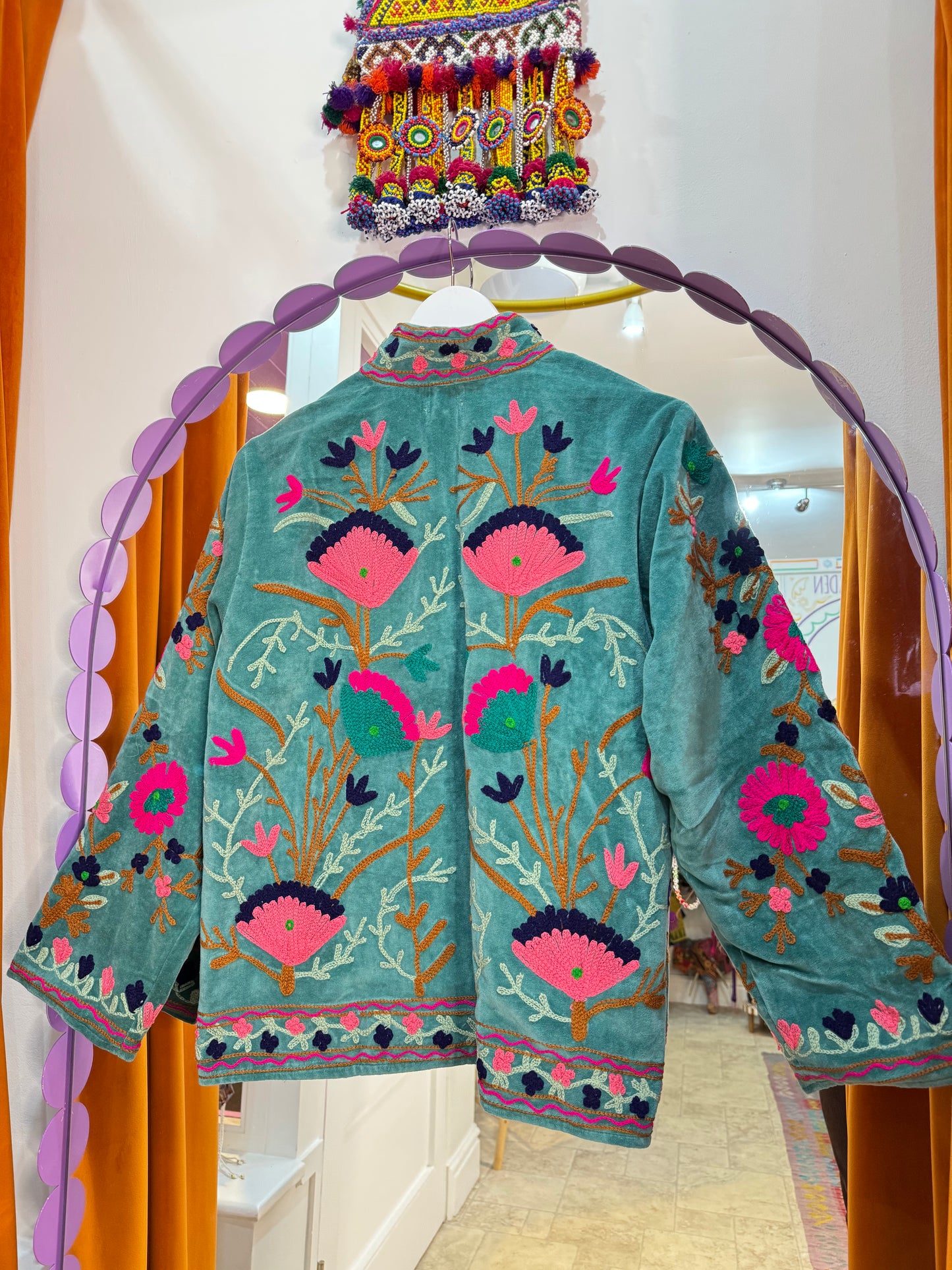 Velvet Suzani Duster Jacket