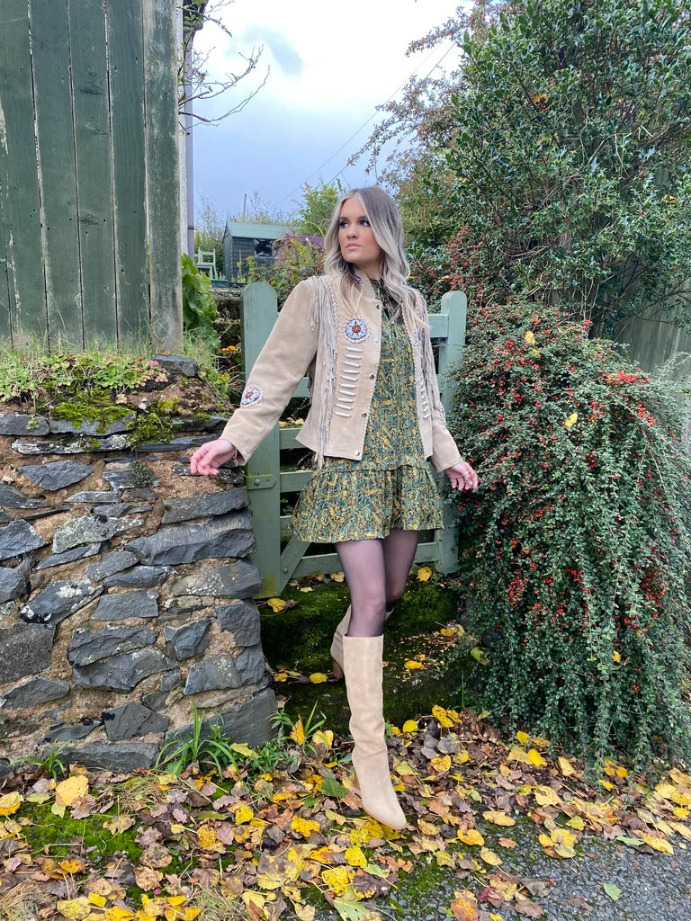 Beige sales spring jacket