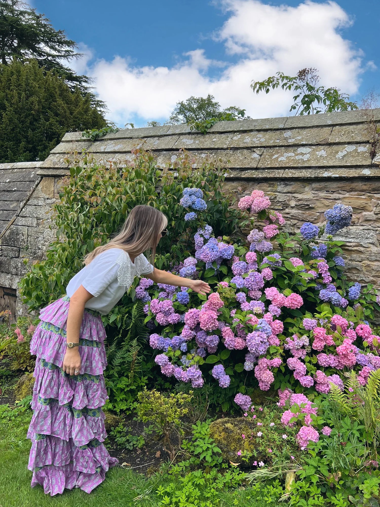 Lilac maxi skirt on sale