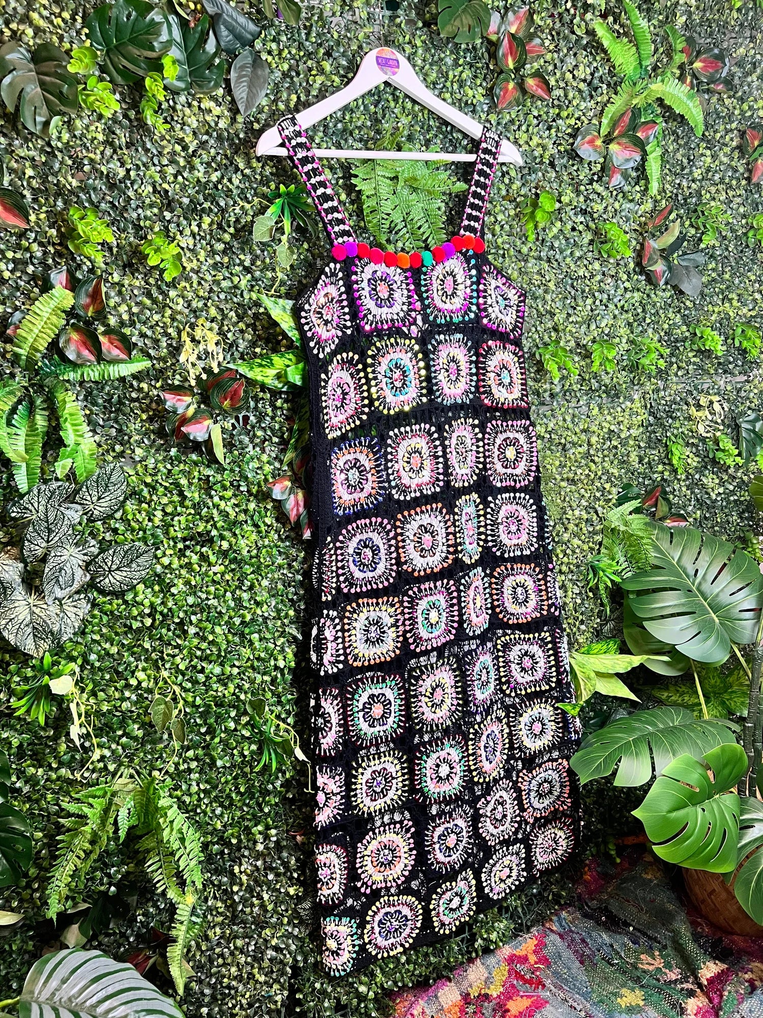gypsy crochet dress Gypsy Boho Dress - Sexy flowing Crochet - Long bell sleeves - lace crochet dress - Handmade crochet maxi dress